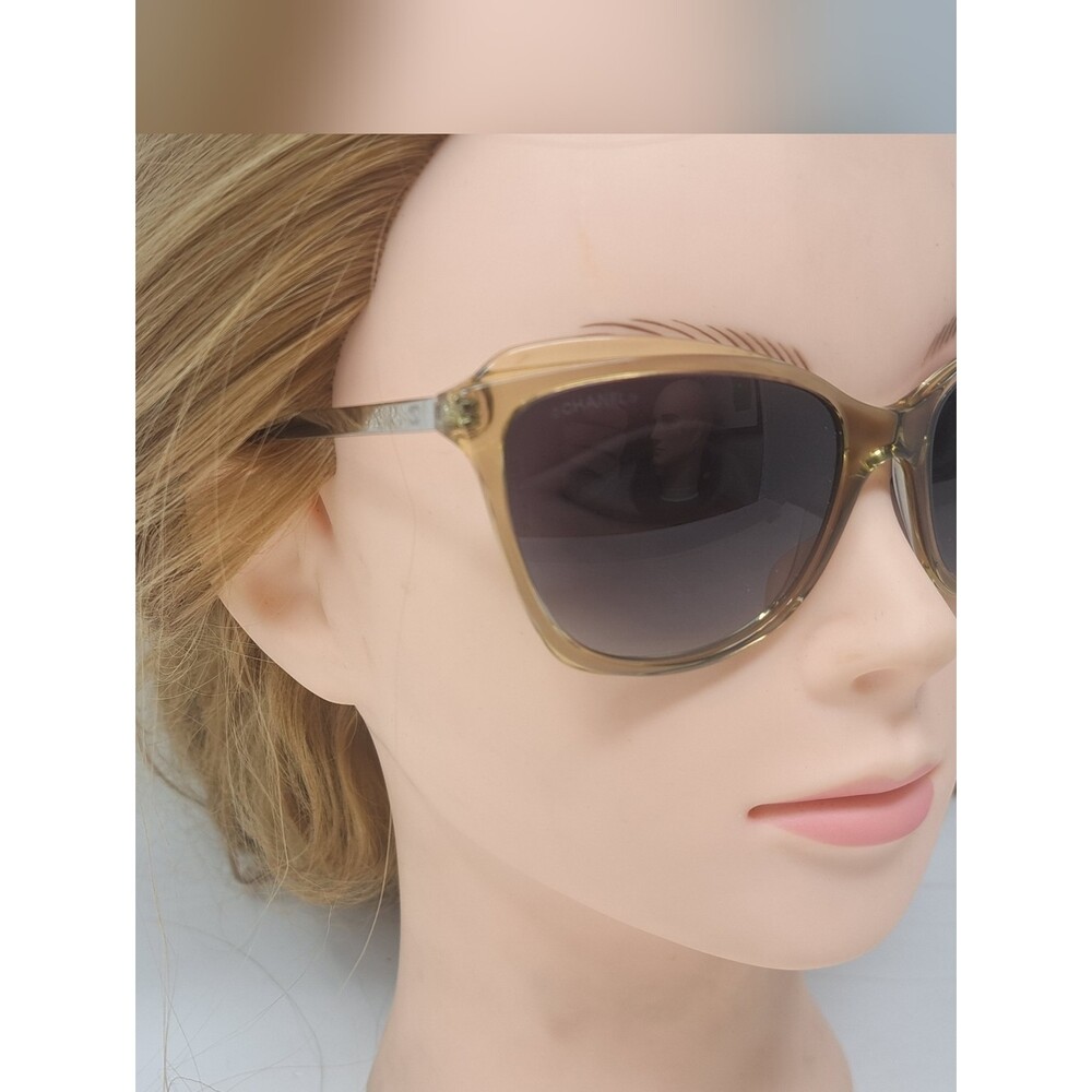 CHANEL Women's Sunglasses Italy Cateye Dark Tint 5384 1628/S6 55-16-140 - Picture 12 of 16